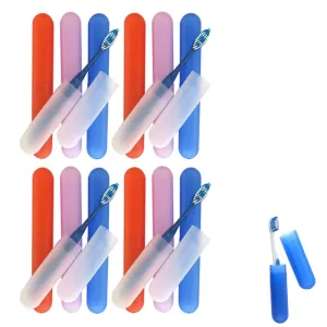 16 Toothbrush Case Travel Cover Breathable Portable Holder Plastic Family Home