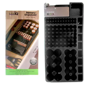 2 x Battery Storage Organizers Removable Tester Storage Rack Holder 98 AA AAA 9V