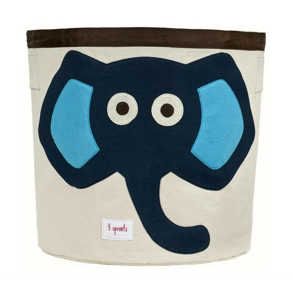 3 Sprouts Blue Elephant Storage Bin