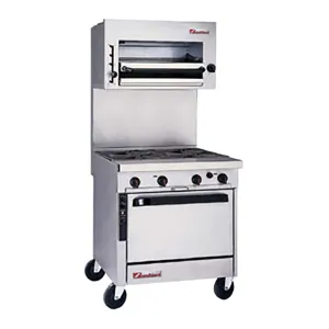 32" Sectional Range w/ Pyromax Open-Top Burners (Standard Oven Base)
