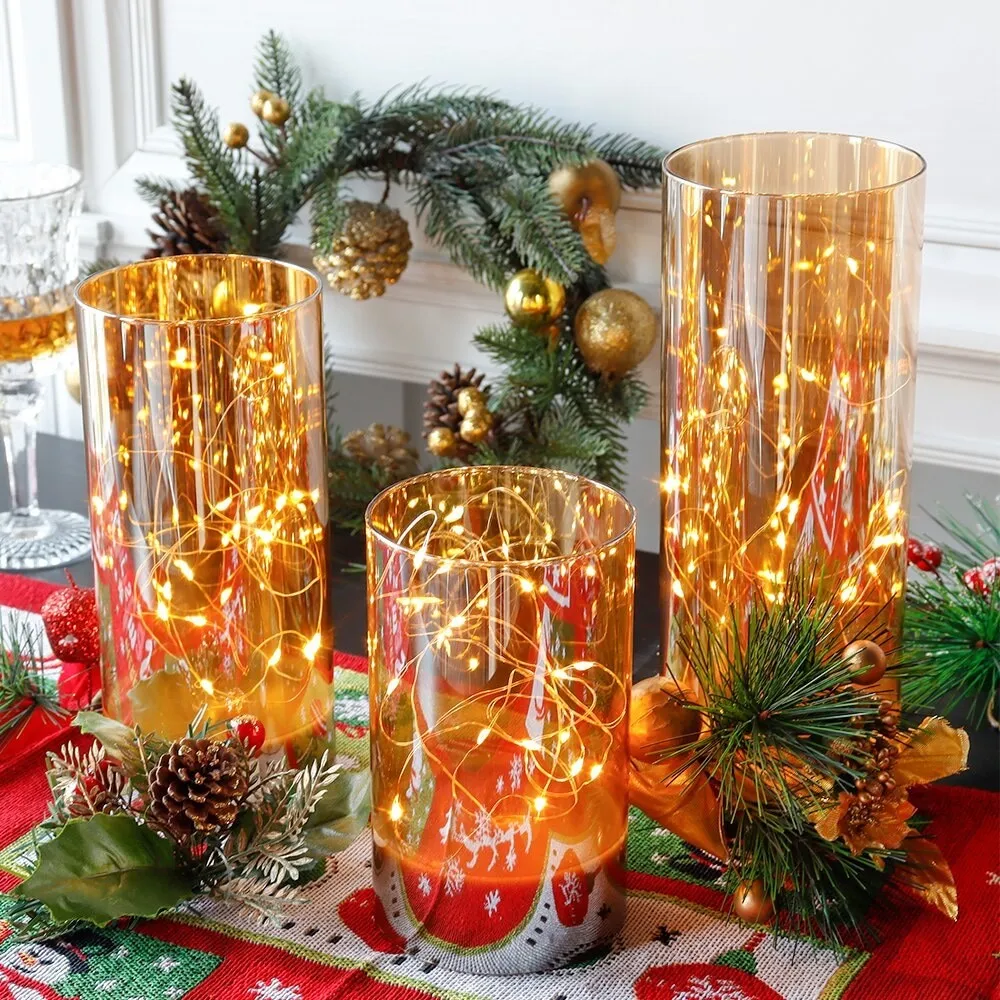 3pcs Flameless Battery Powered Led Candles with 8 Key Remote Control