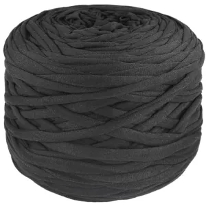 400g T-Shirt Yarn Elastic Fabric Crochet Cloth Yarn for DIY Knitting, 130 Yards Spaghetti Yarn Thick Knitting Yarn for Hand DIY Bag Basket Cushion Crocheting Projects,Home Decor (Grey)