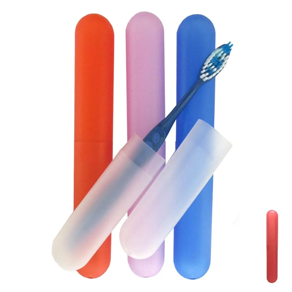 8 Pc Travel Toothbrush Case Portable Breathable Holder Camping Home Plastic New