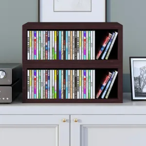 CD Rack Set of 2 - Espresso (pre-order ships 12/6)