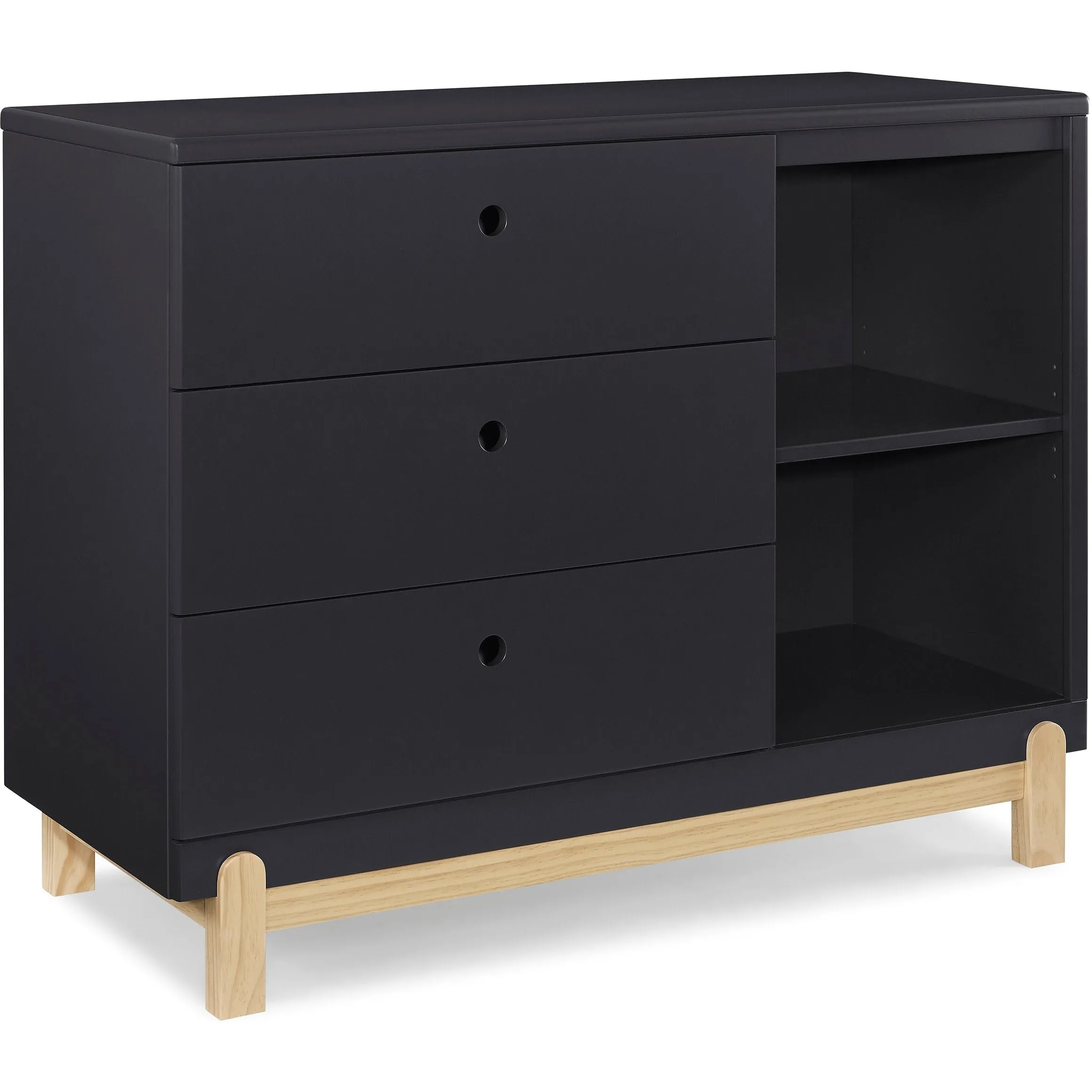 Delta Children Poppy 3-Drawer Dresser with Cubbies RTA