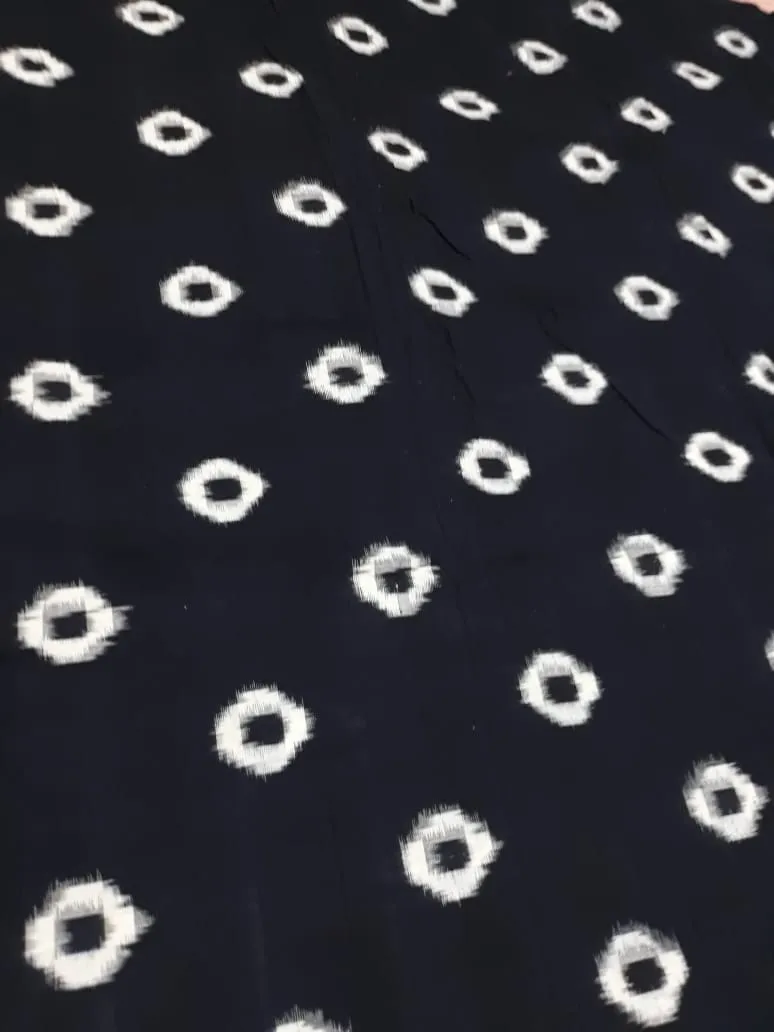 Double Ikat Mercerised Cotton Blouse Fabric