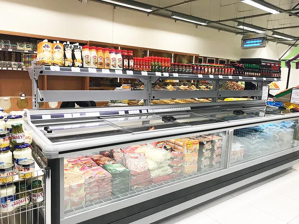 Double Island Freezer Remote With Shelf