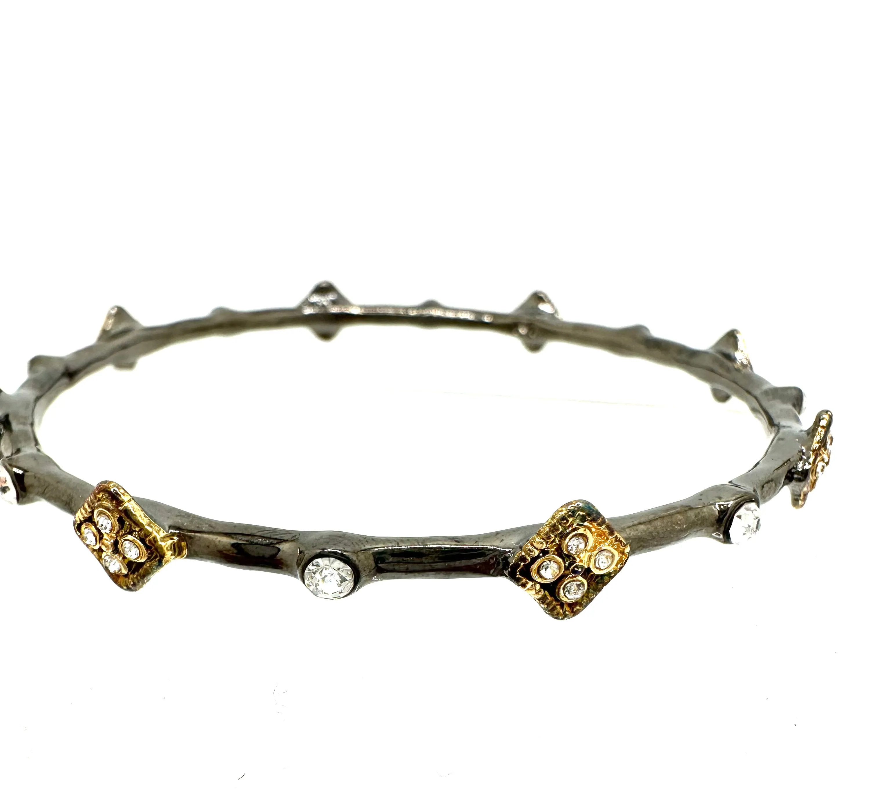 Embellished Hematite Bangles