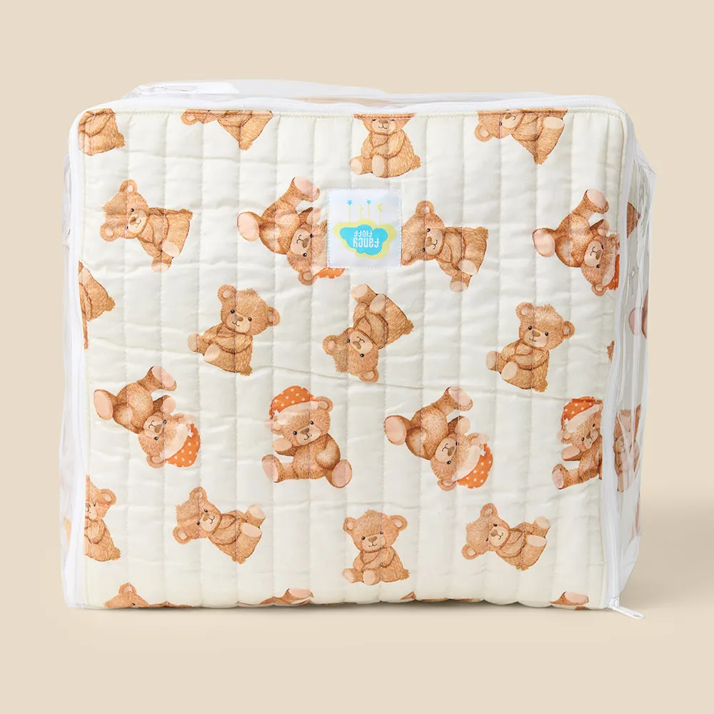 Fancy Fluff Organic Storage Bag - Cuddle Bear (Medium/Large)