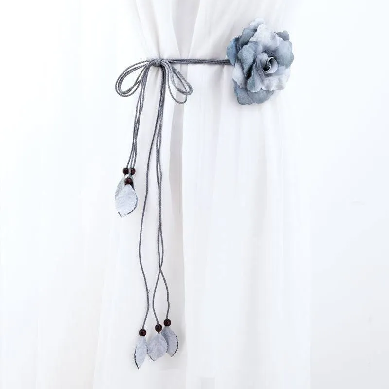 Floral Curtain Tiebacks - Elegant Holders for Drapes and Curtains