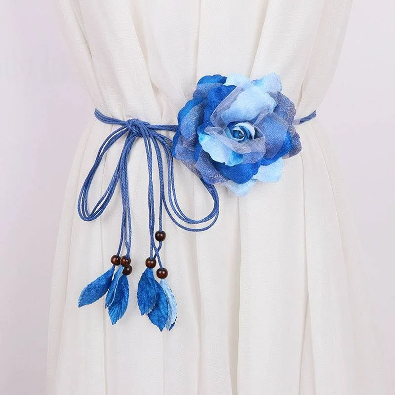 Floral Curtain Tiebacks - Elegant Holders for Drapes and Curtains