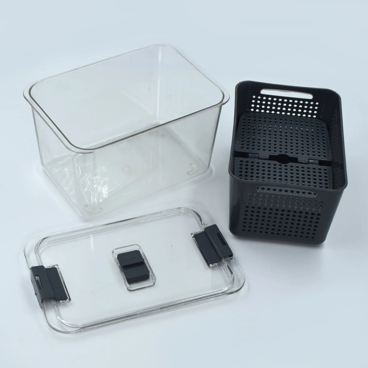 Fordable Silicone Kitchen Organizer Fruit Vegetable Baskets Folding Strainers