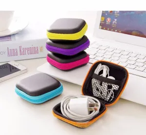 Headphones, Cable Earbuds Boxes SD Card & Bins Hard Case Carrying Pouch Bag