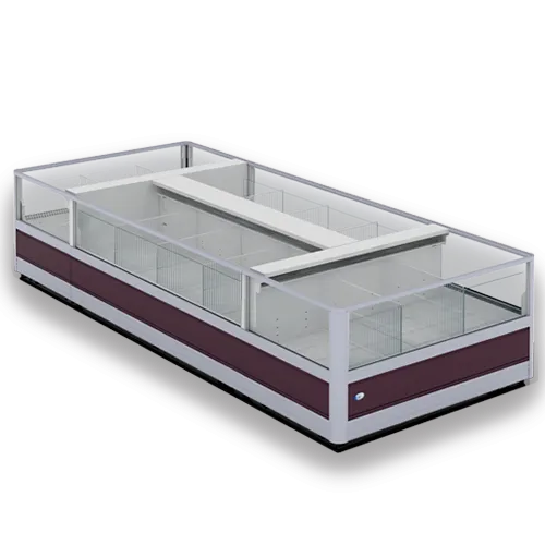 KNIDOS | Remote Island Freezer with 2 Row Top Shelves
