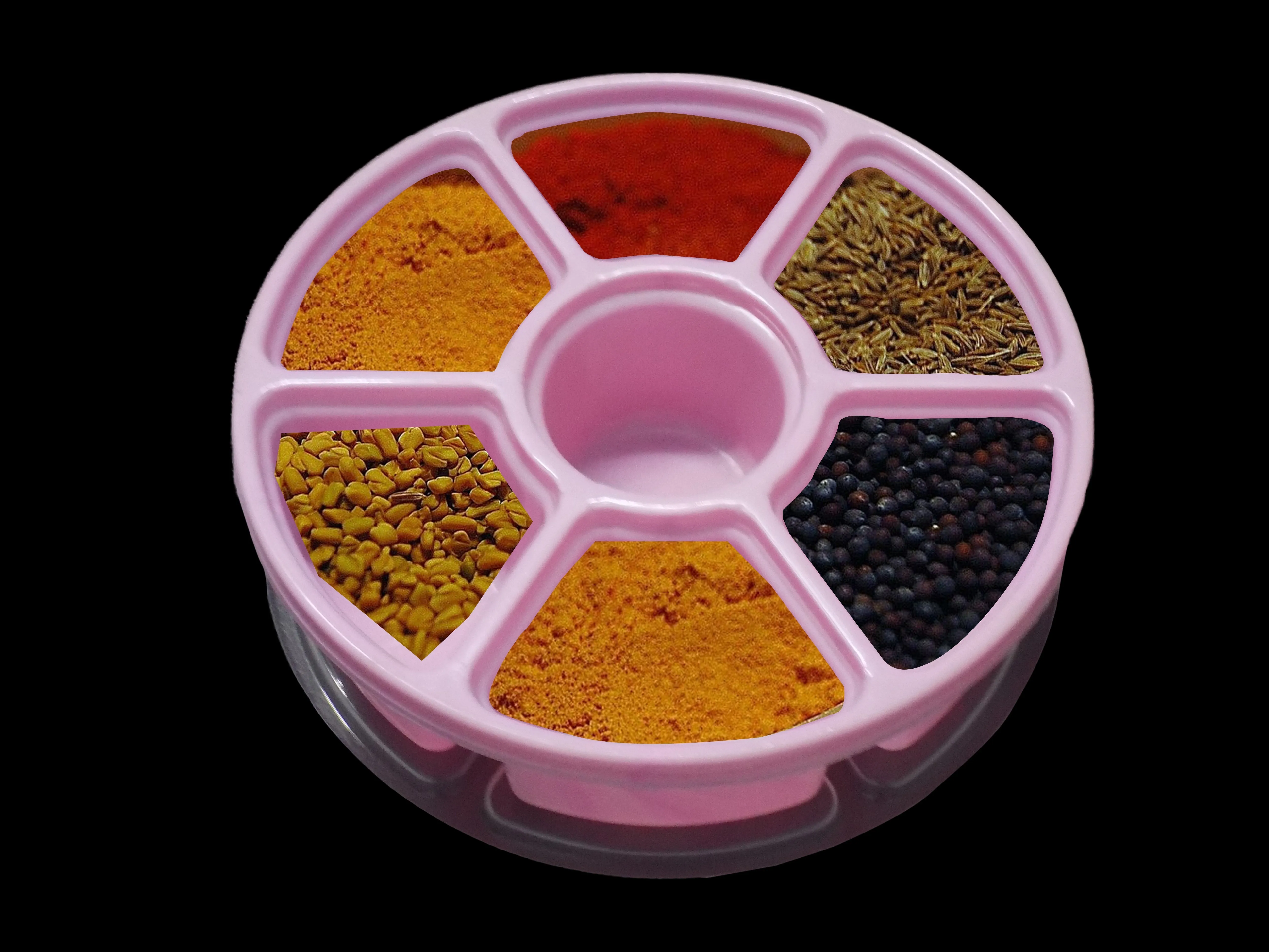 Mini Spice Box / Masala Dabba with 7 Compartments