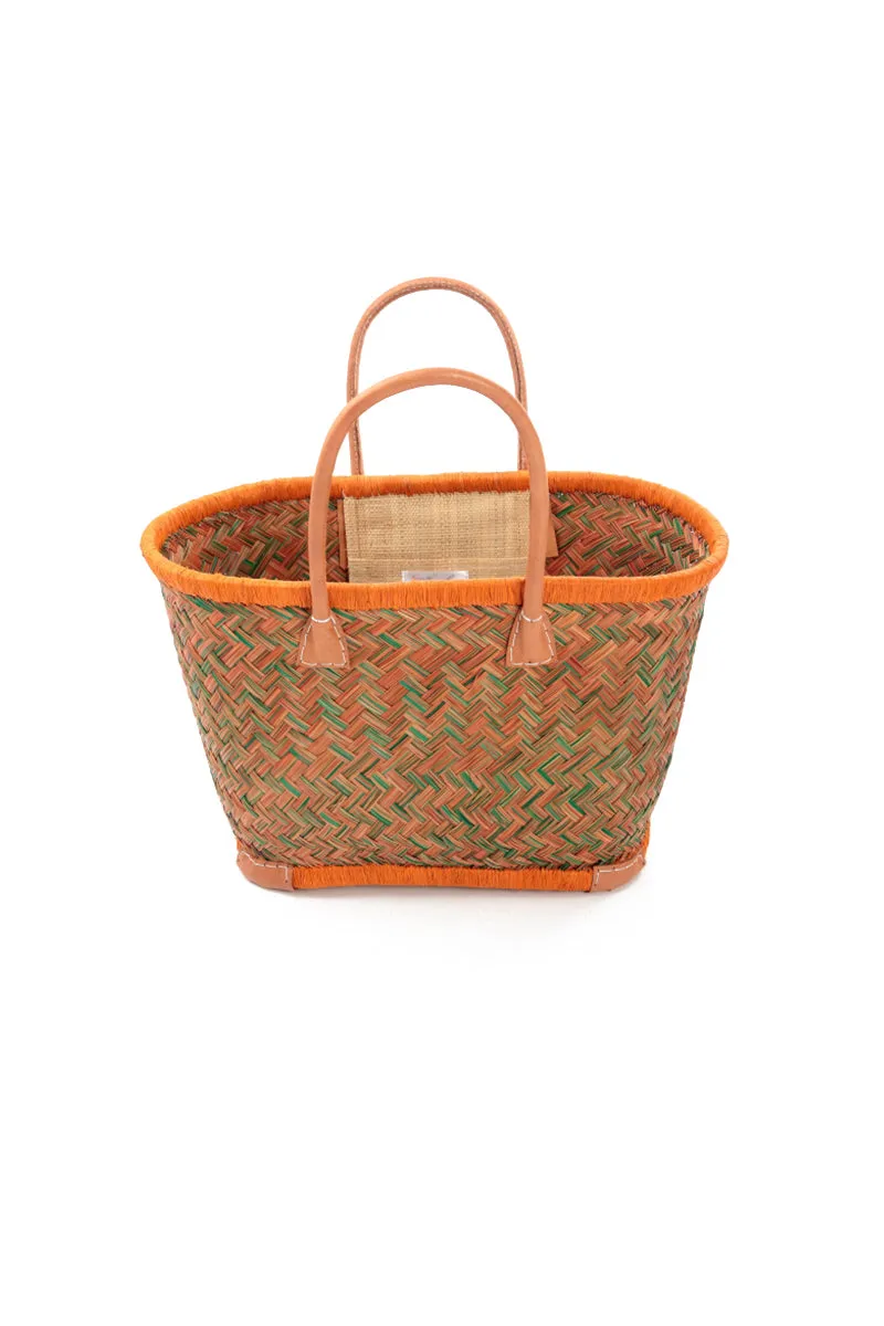 Natural Mini Amber French Market Basket