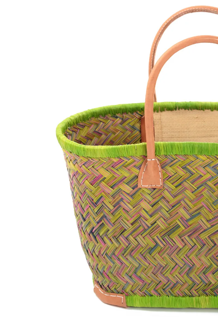 Natural Mini Lime French Market Basket
