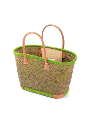 Natural Mini Lime French Market Basket