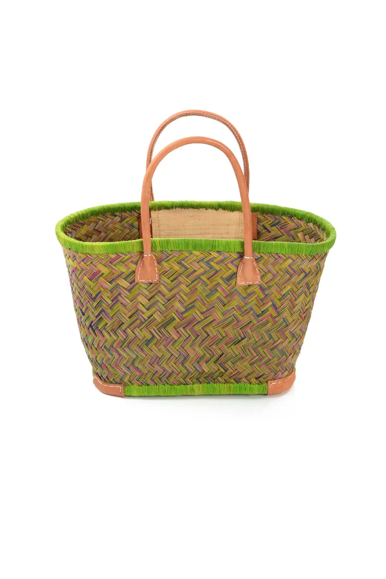 Natural Mini Lime French Market Basket