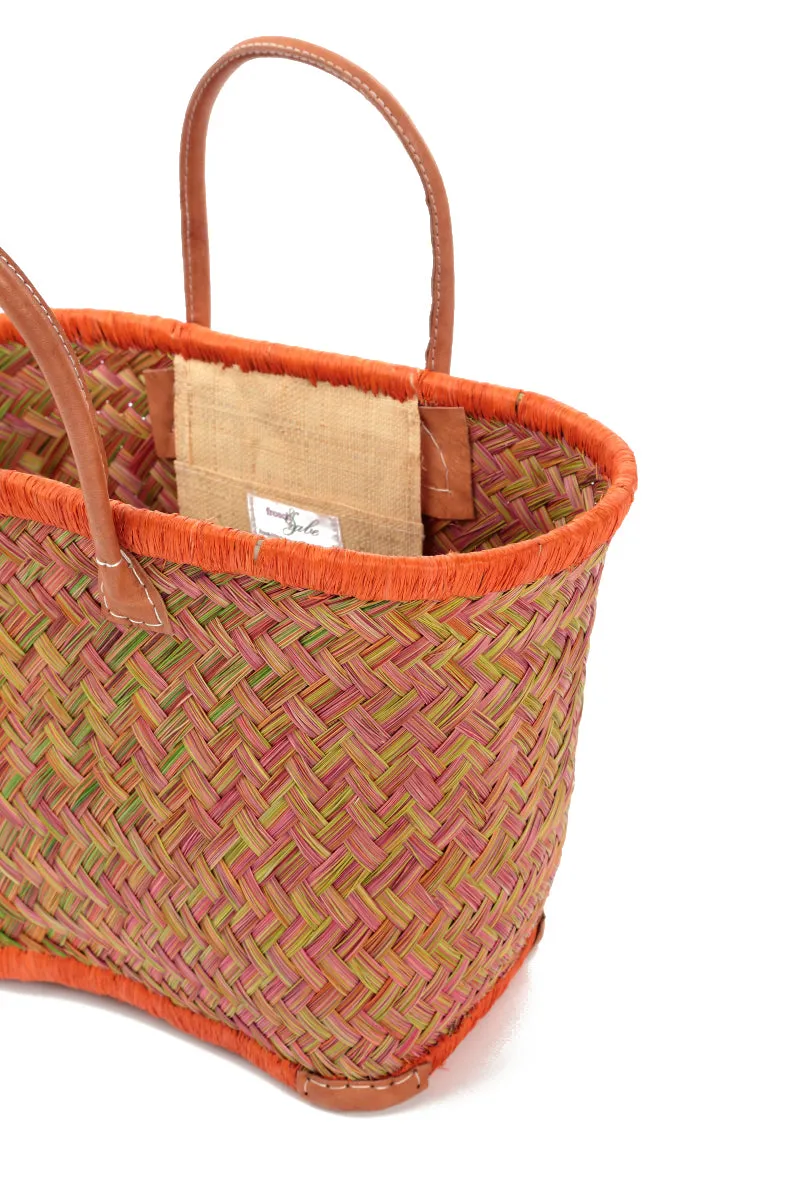 Natural Mini Orange French Market Basket