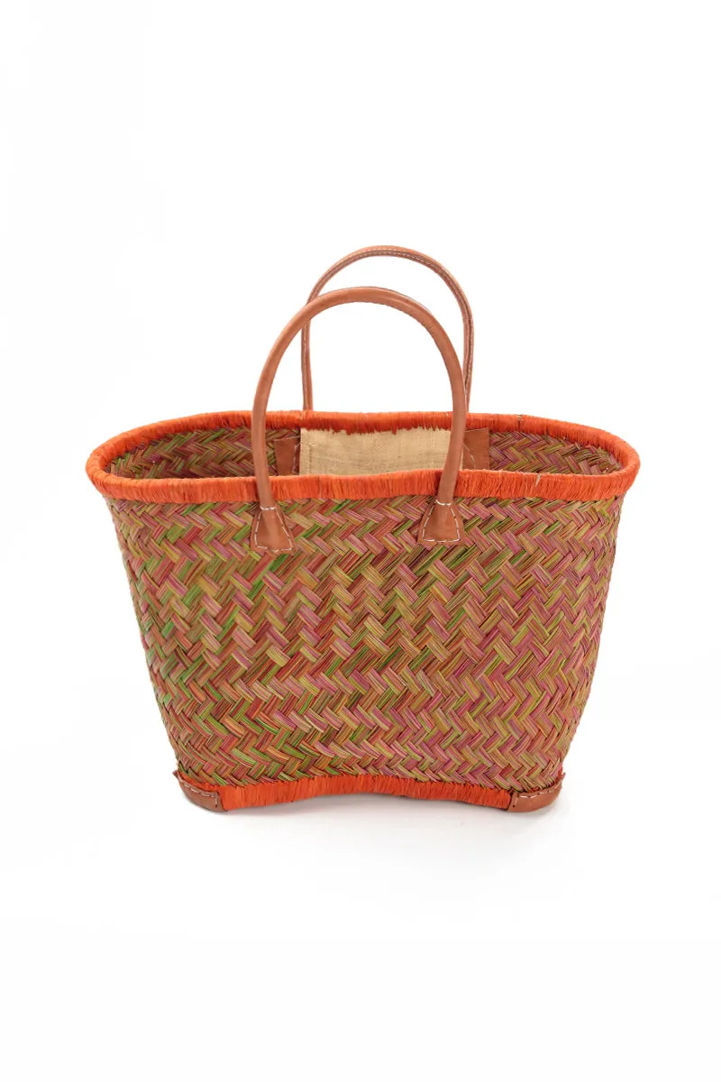 Natural Mini Orange French Market Basket