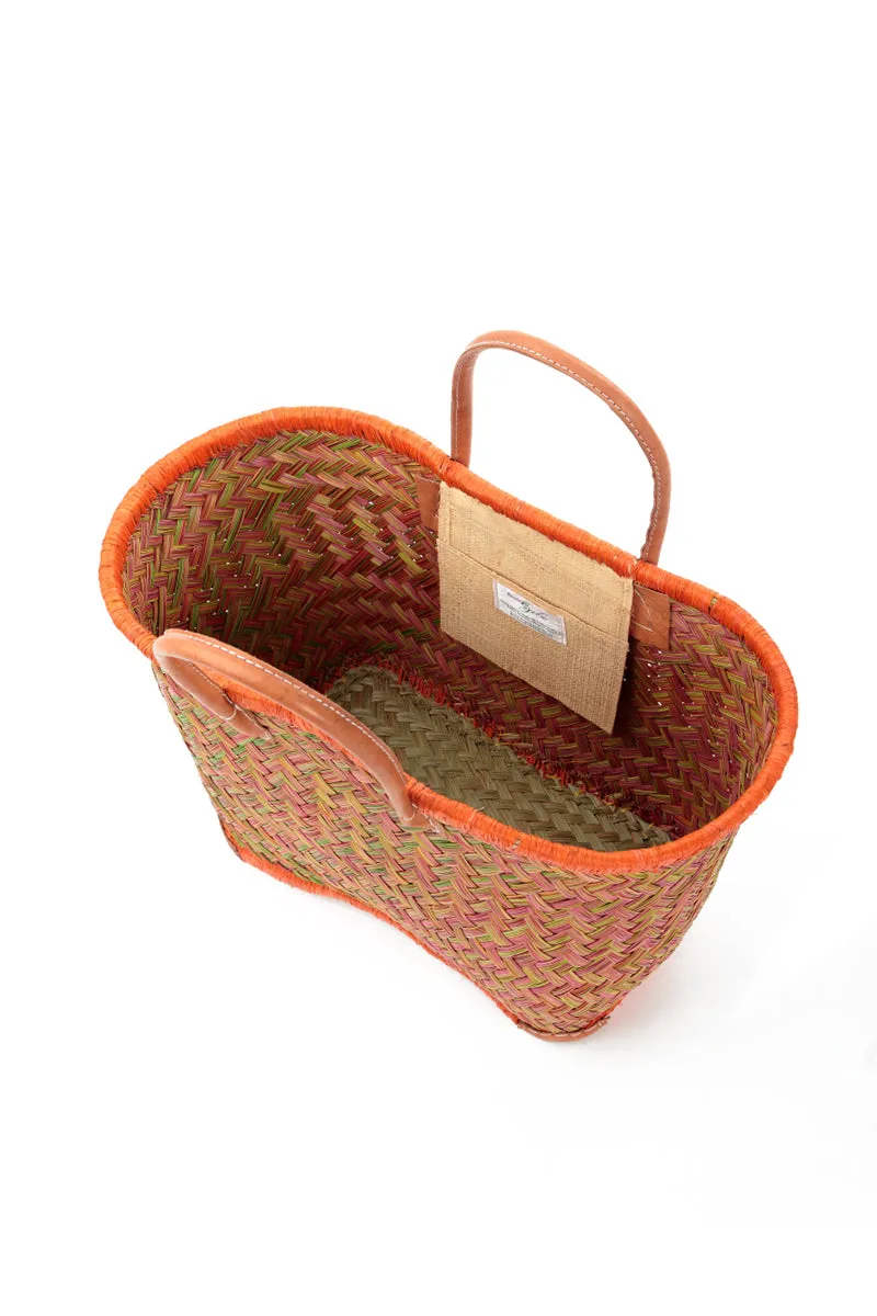 Natural Mini Orange French Market Basket