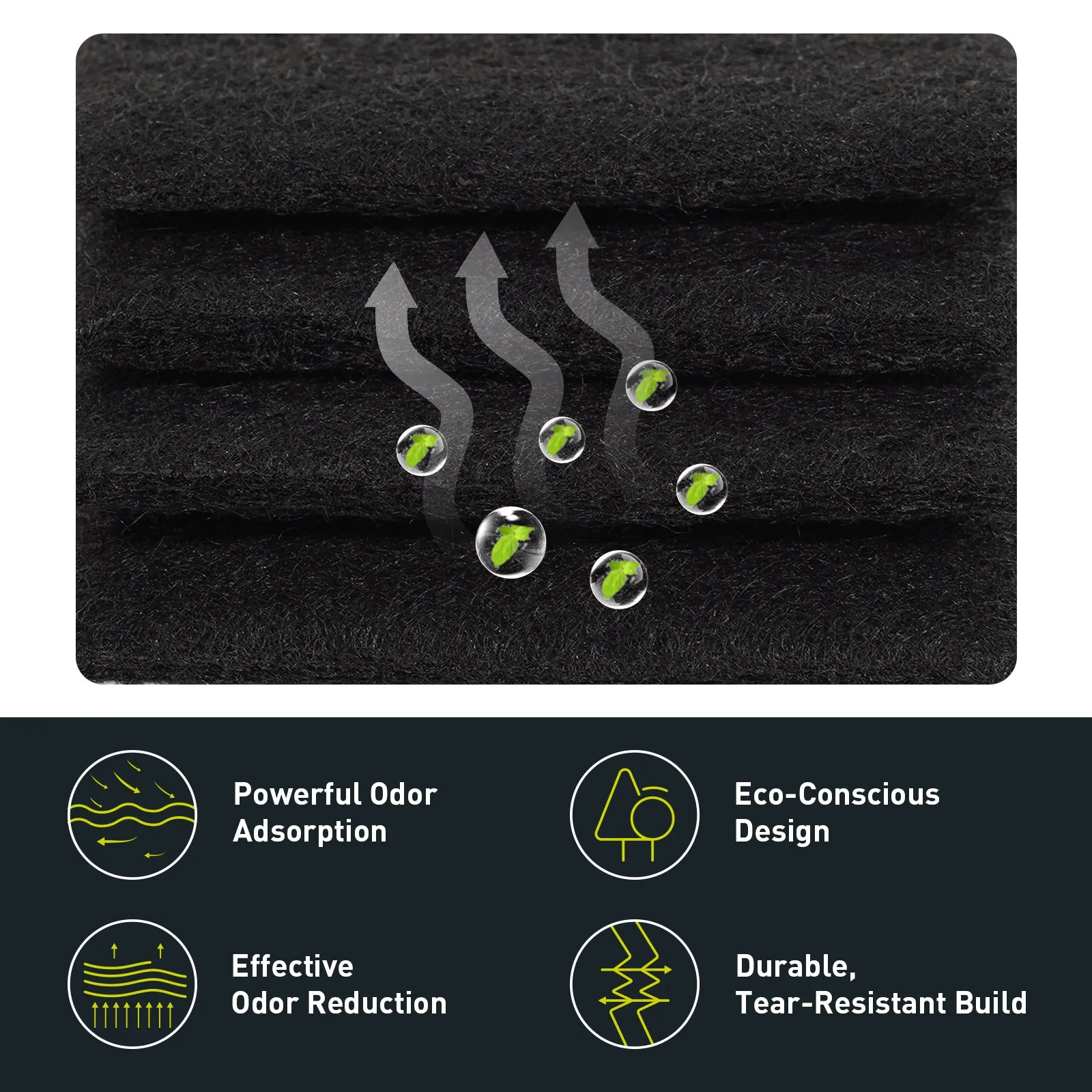 Odor Filter Refills for Trash Can and Compost Bin