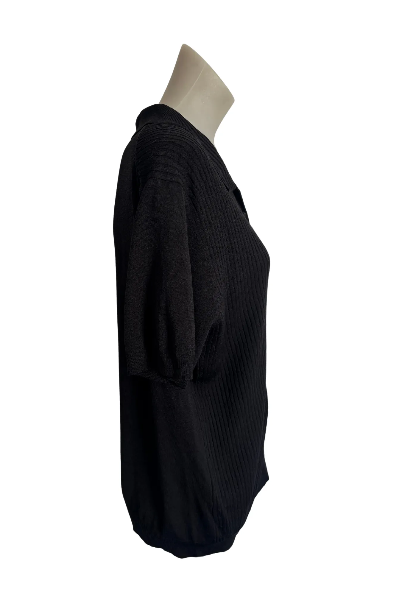 Stopover black knit blouse, M