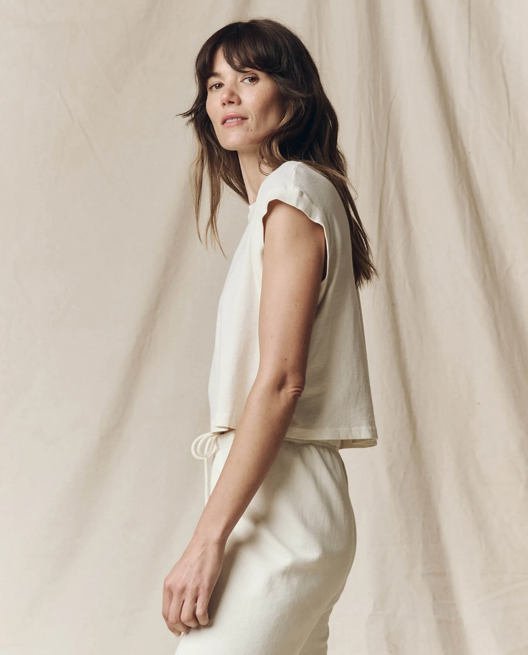 The Square Tee. -- Washed White