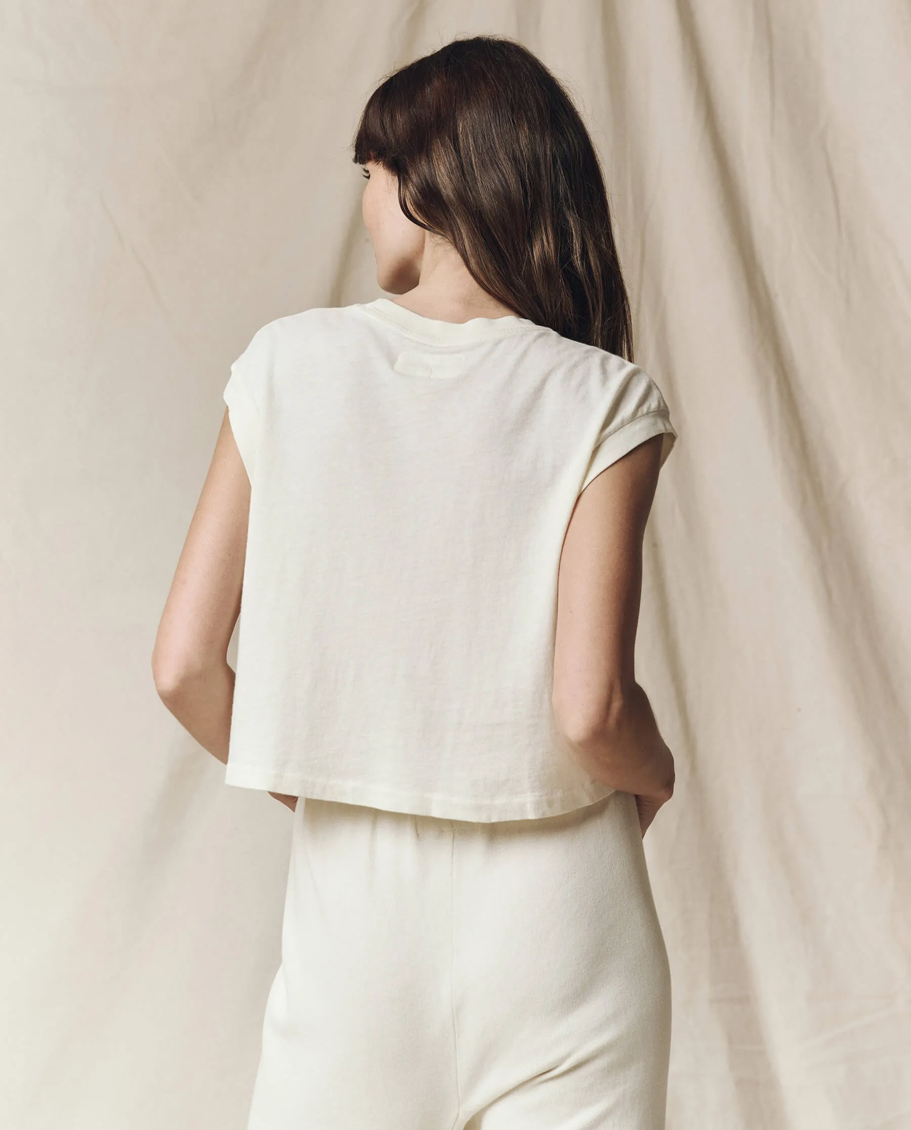 The Square Tee. -- Washed White