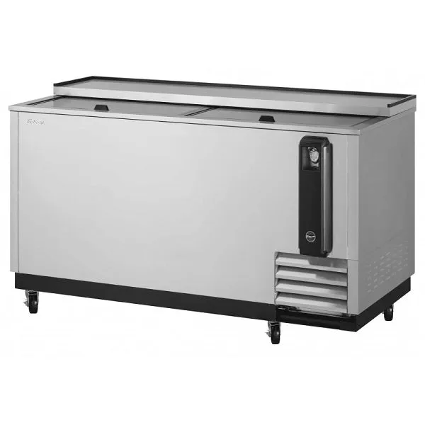 Turbo Air TBC-65SD-N6 65" 2  Sliding Door Stainless Steel Underbar Bottle Cooler
