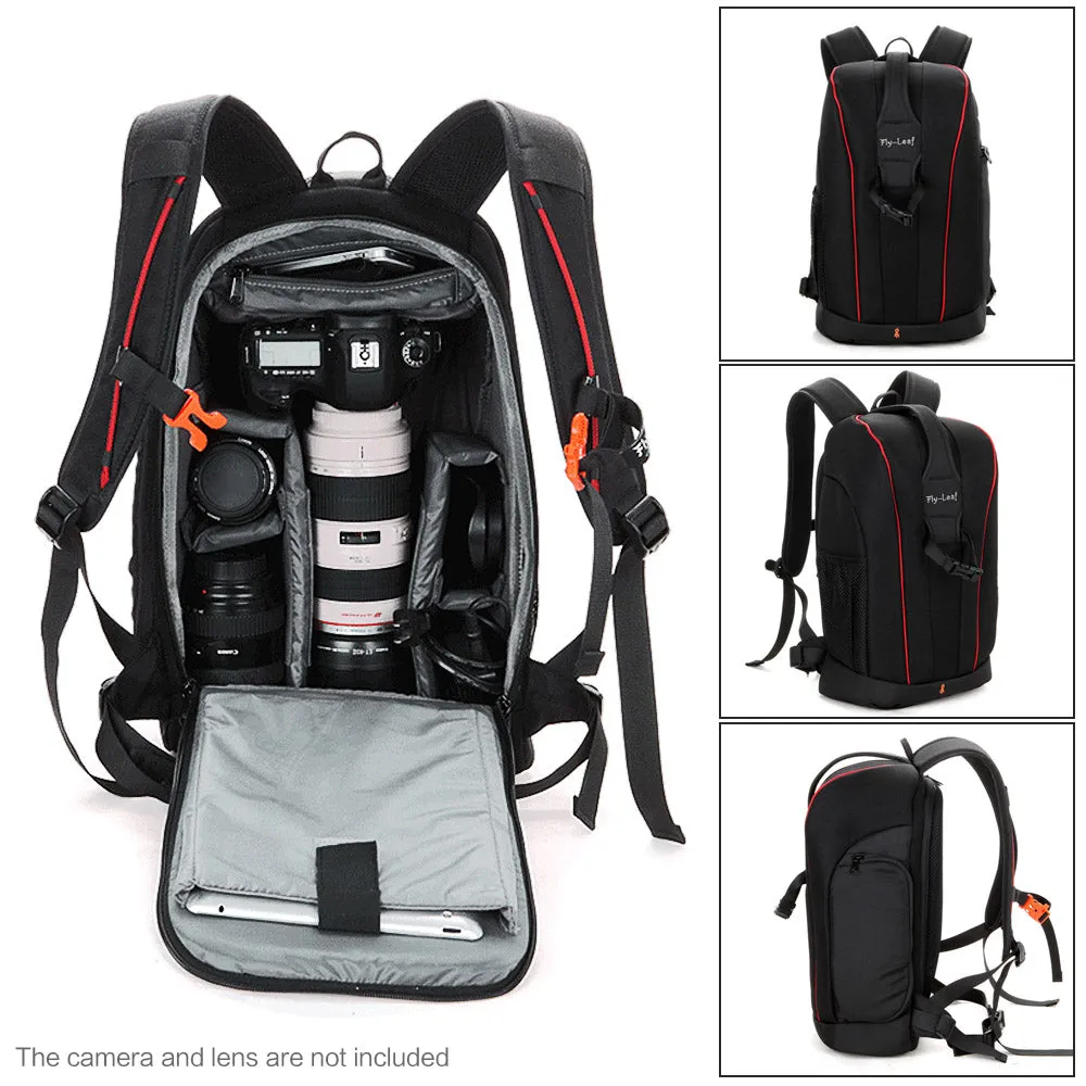 Water-resistant DSLR Backpack Camera Video Bag Shockproof Photography Padded for Nikon Canon Sony DSLR Camera Lens Accessories