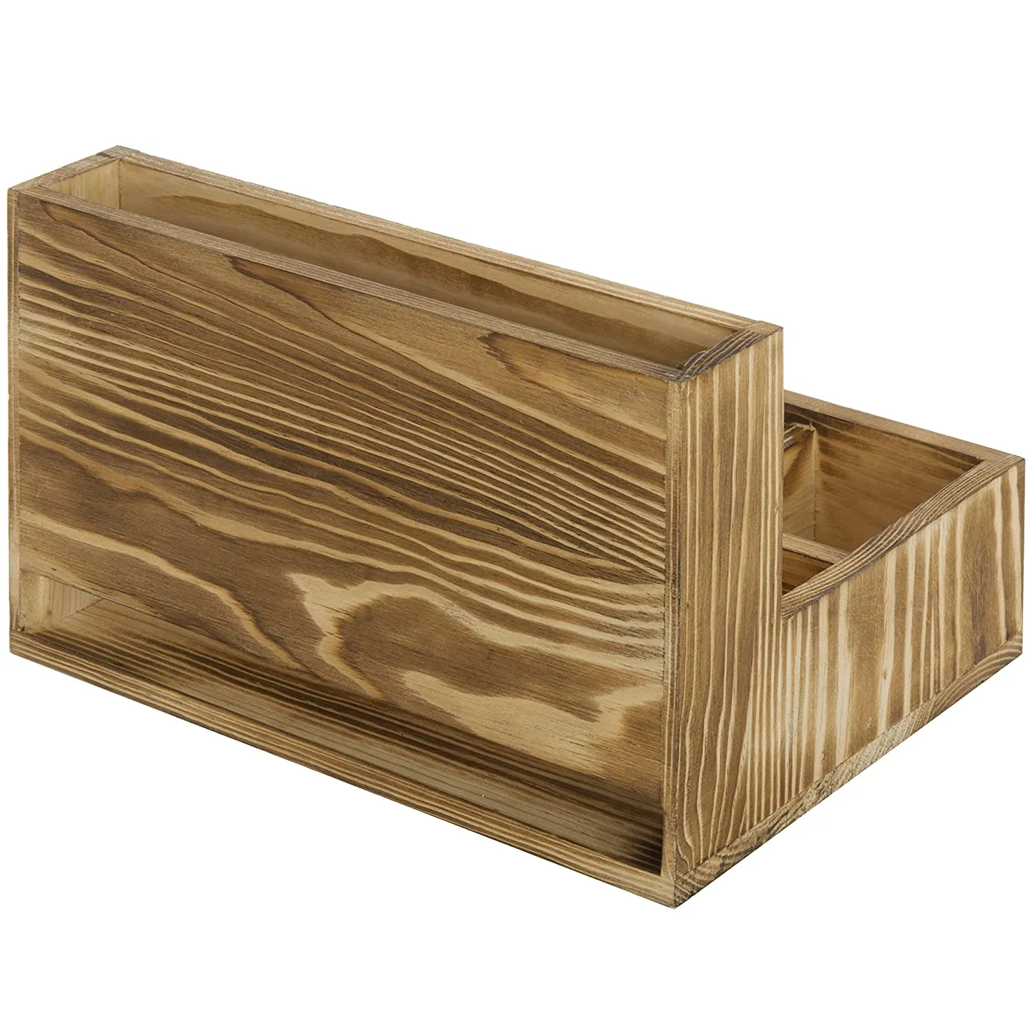 White Whale Wooden Smartphone & Tablet Cradle Valet, Tabletop Charging Station